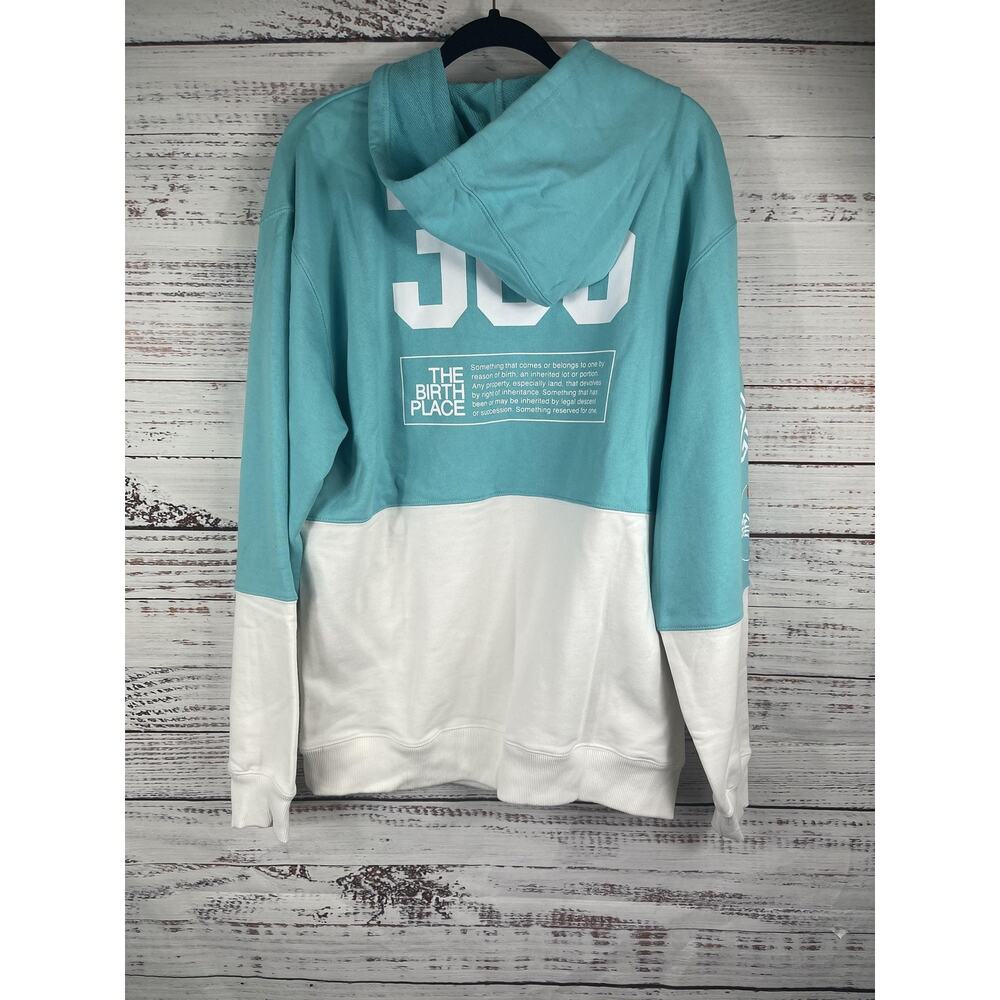The Birth Place Hoodie Sweatpants Set Mens Large Blue White 24/7 365 Florida USA - Picture 7 of 12